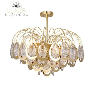 chandeliers Peacock Glass Chandelier - Luxor Home Decor & Lighting