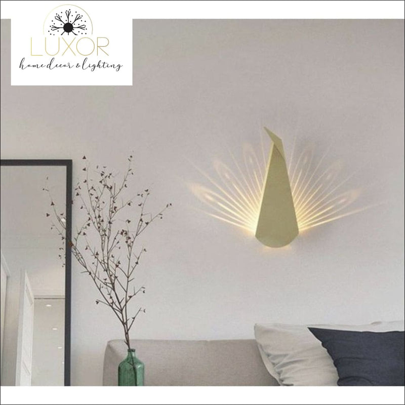 Wall lighting Peacock LED Wall Sconce - Luxor Home Decor & Lighting