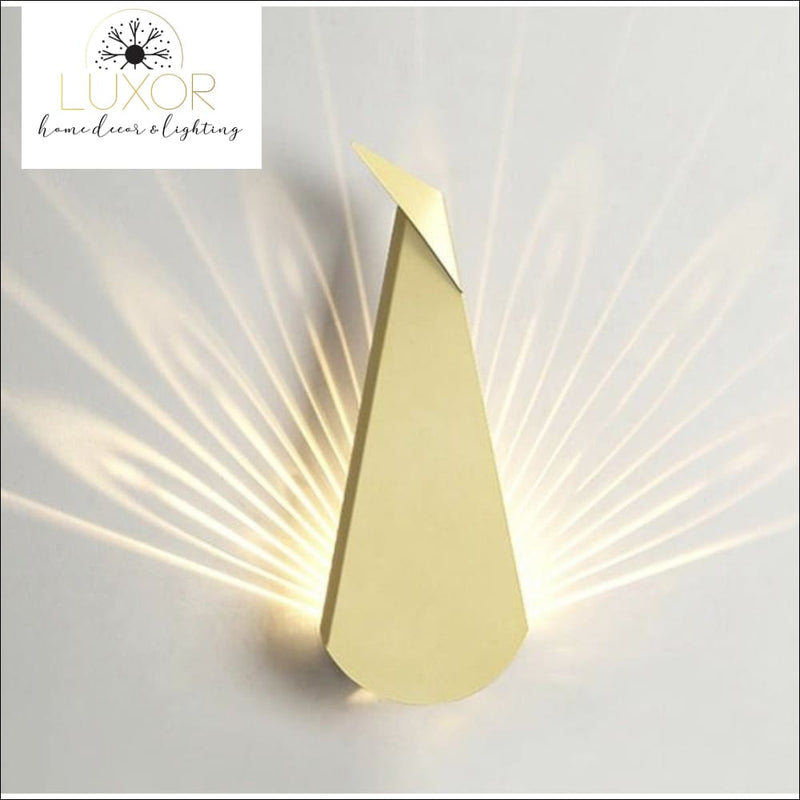 Wall lighting Peacock LED Wall Sconce - Luxor Home Decor & Lighting