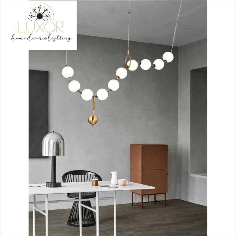 pendant lighting Pearl Necklace Post Modern Drop Lighting - Luxor Home Decor & Lighting
