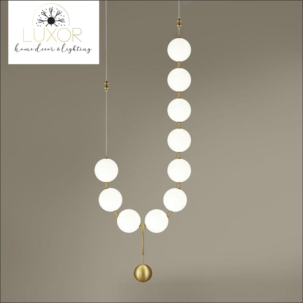 pendant lighting Pearl Necklace Post Modern Drop Lighting - Luxor Home Decor & Lighting