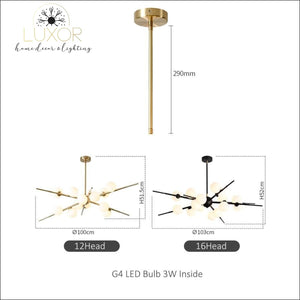 chandeliers Pendula Glass Ball Modern Chandelier - Luxor Home Decor & Lighting