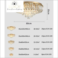 Peregrine Crystal Chandelier - chandelier