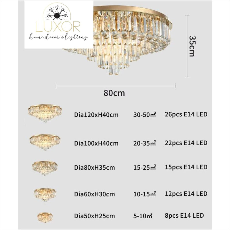 Peregrine Crystal Chandelier - chandelier