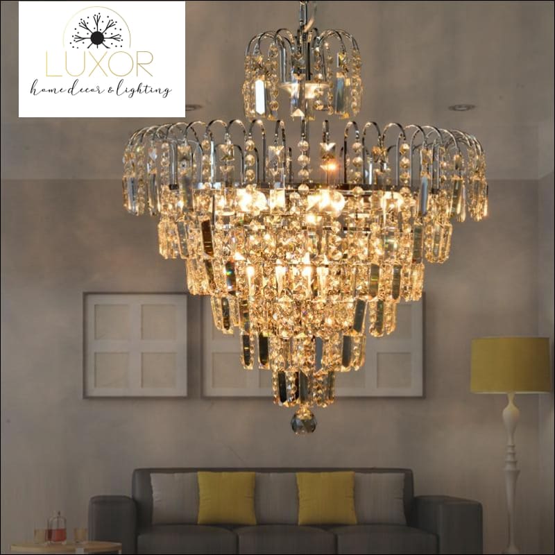 chandeliers Peri Crystal Lux Chandelier - Luxor Home Decor & Lighting