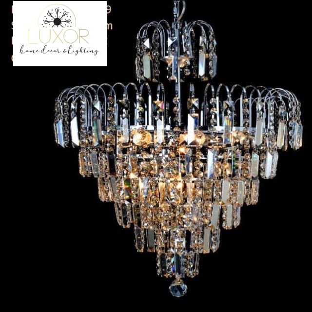 chandeliers Peri Crystal Lux Chandelier - Luxor Home Decor & Lighting