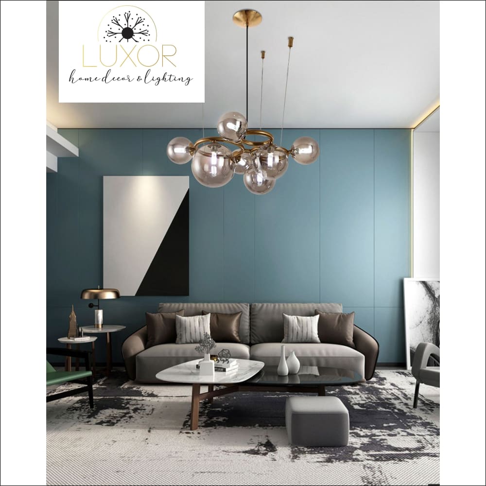 Pericone Glass Bubble Chandelier - chandelier