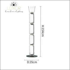 Petunia Dome Collection - Floor Lamp - Dia35cm x H154cm / Smokey Glass - lighting