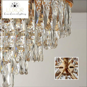 chandeliers Phube Multi -Layer Crystal Chandelier - Luxor Home Decor & Lighting