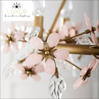 chandeliers Pink French Flower Chandelier - Luxor Home Decor & Lighting