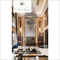 Pistorino Elegant Crystal Chandelier - chandeliers