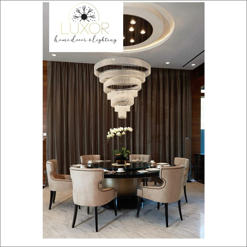 Pistorino Elegant Crystal Chandelier - chandeliers