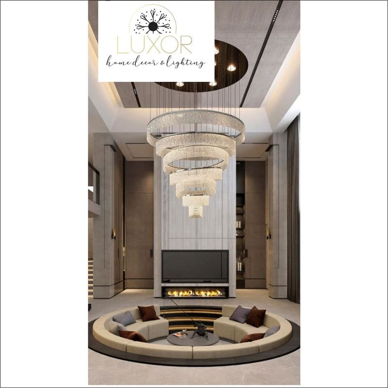 Pistorino Elegant Crystal Chandelier - chandeliers