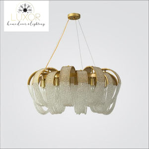 chandeliers Pleny Lux Mesh Crystal Chandelier - Luxor Home Decor & Lighting