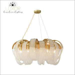 chandeliers Pleny Lux Mesh Crystal Chandelier - Luxor Home Decor & Lighting