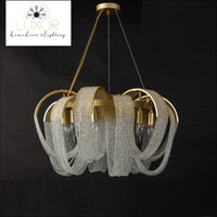 chandeliers Pleny Lux Mesh Crystal Chandelier - Luxor Home Decor & Lighting