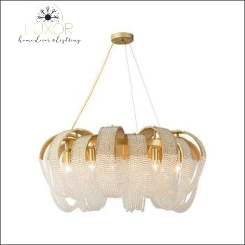chandeliers Pleny Lux Mesh Crystal Chandelier - Luxor Home Decor & Lighting