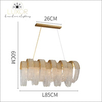 chandeliers Pleny Lux Mesh Crystal Chandelier - Luxor Home Decor & Lighting