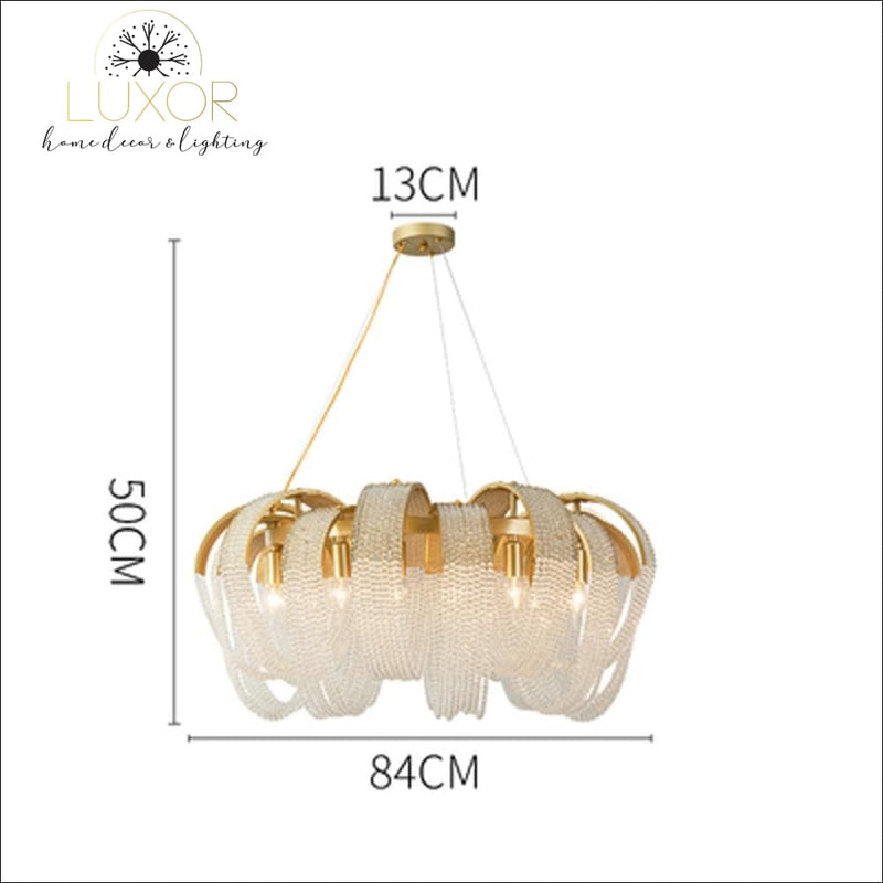 chandeliers Pleny Lux Mesh Crystal Chandelier - Luxor Home Decor & Lighting