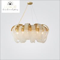 chandeliers Pleny Lux Mesh Crystal Chandelier - Luxor Home Decor & Lighting