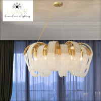 chandeliers Pleny Lux Mesh Crystal Chandelier - Luxor Home Decor & Lighting