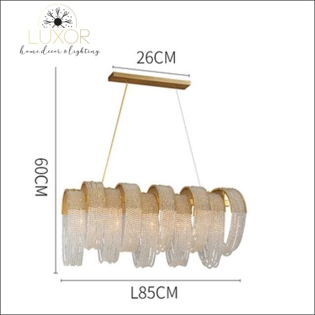 chandeliers Pleny Lux Mesh Crystal Chandelier - Luxor Home Decor & Lighting