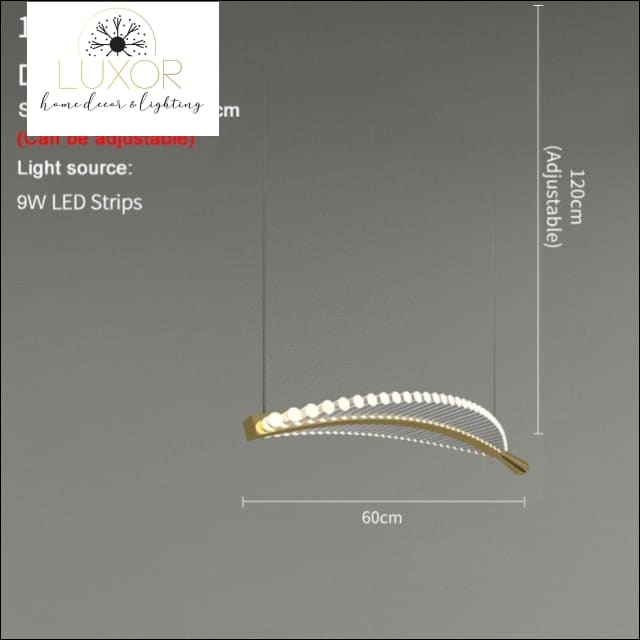 Pokinis Feather Modern Spiral Chandelier - Dia60 H120cm / Dimmable warm light - chandeliers