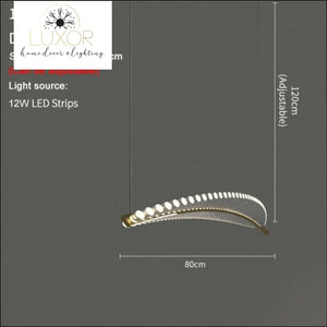 Pokinis Feather Modern Spiral Chandelier - Dia80 H120cm / Dimmable warm light - chandeliers