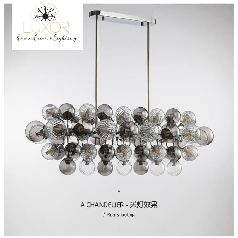 Poland Smokey Gray Chandelier - chandelier