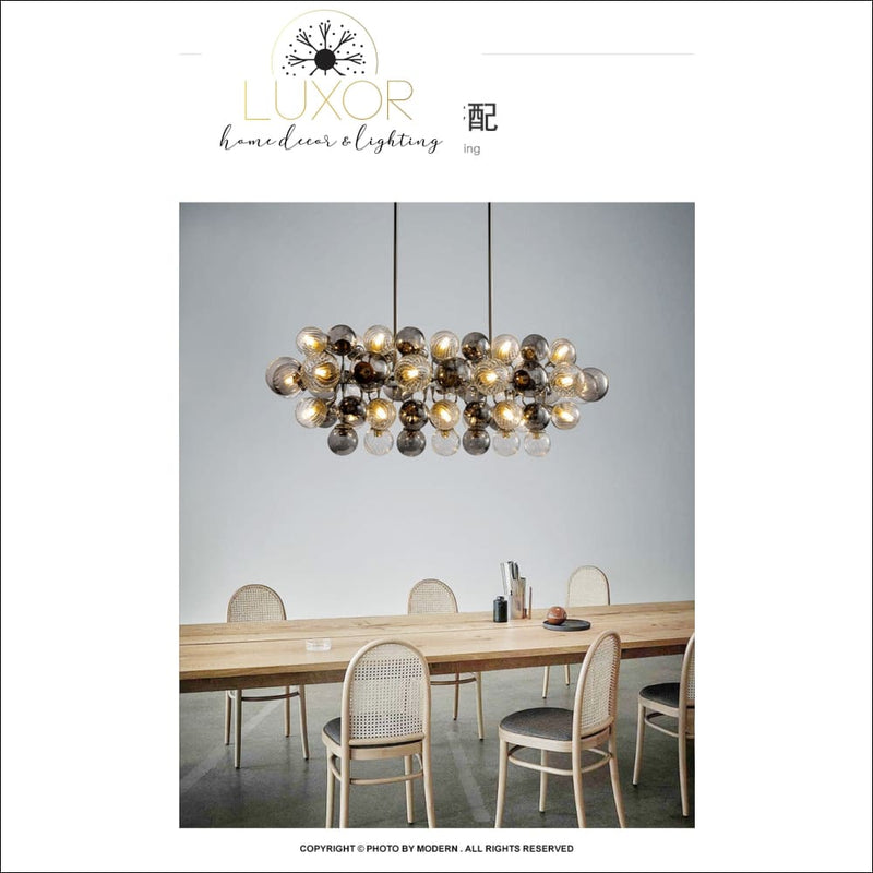 Poland Smokey Gray Chandelier - chandelier