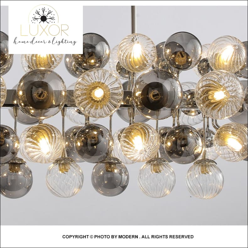 Poland Smokey Gray Chandelier - chandelier