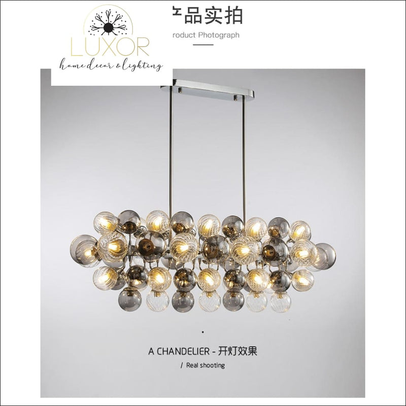 Poland Smokey Gray Chandelier - chandelier