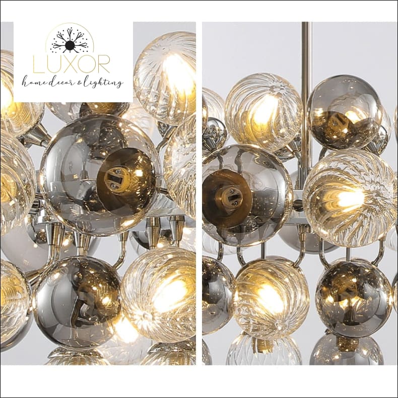 Poland Smokey Gray Chandelier - chandelier