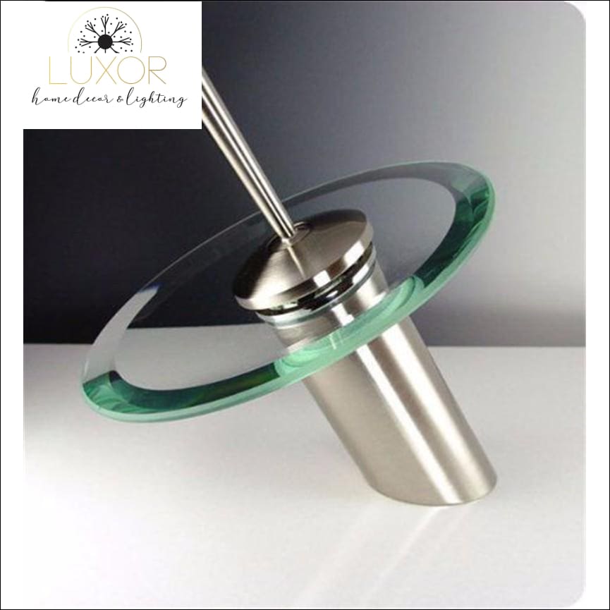 faucets Polished Chrome Waterfall Spout Bathroom Basin Faucet - Luxor Home Decor & Lighting