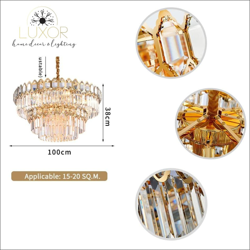 chandeliers Politano Crystal Chandelier - Luxor Home Decor & Lighting