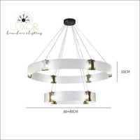 chandeliers Post Modern Circular Chandelier - Luxor Home Decor & Lighting