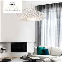 chandeliers Post-Modern White Resin Honeycomb Pendant - Luxor Home Decor & Lighting