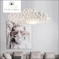 chandeliers Post-Modern White Resin Honeycomb Pendant - Luxor Home Decor & Lighting