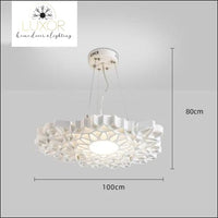 chandeliers Post-Modern White Resin Honeycomb Pendant - Luxor Home Decor & Lighting