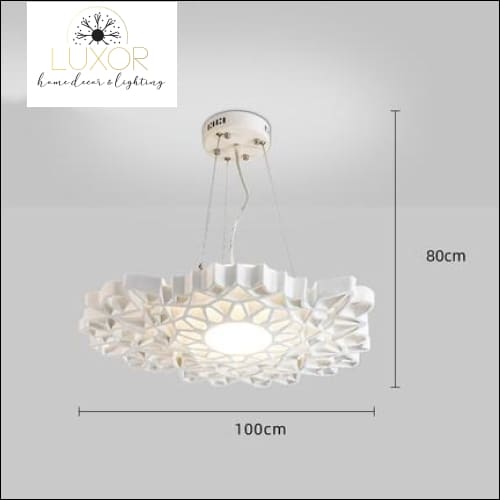 chandeliers Post-Modern White Resin Honeycomb Pendant - Luxor Home Decor & Lighting