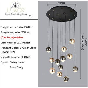 Prougy Modern Chandelier - 12 lights(blend) / Cool White 5000k - chandelier
