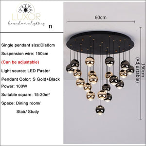 Prougy Modern Chandelier - 20 lights(blend) / Cool White 5000k - chandelier