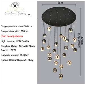 Prougy Modern Chandelier - 24 lights(blend) / Cool White 5000k - chandelier