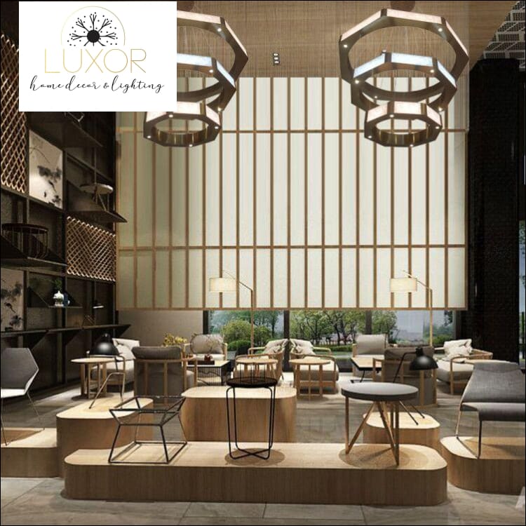 chandeliers Quatrini Octagon Suspension Chandelier - Luxor Home Decor & Lighting