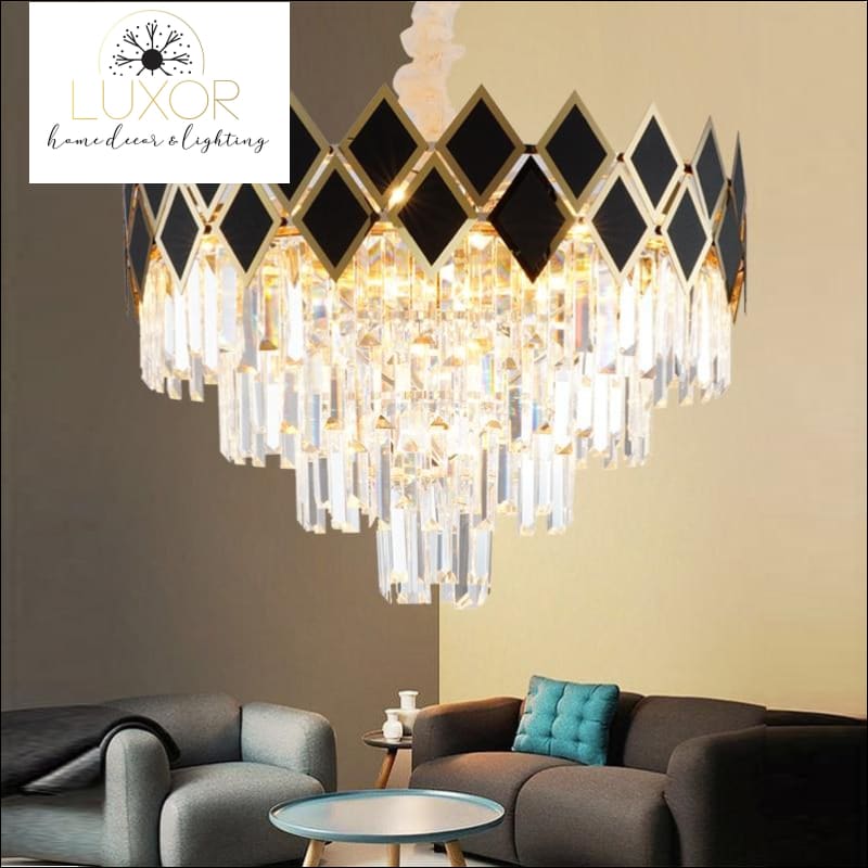 chandeliers Quinn Crystal Chandelier - Luxor Home Decor & Lighting