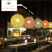 Pendant Lighting Rainbow Vintage Wicker Pendant Light - Luxor Home Decor & Lighting