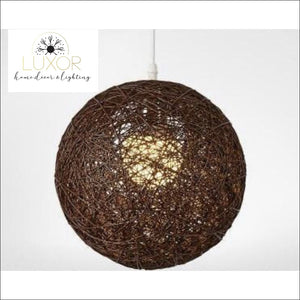 Pendant Lighting Rainbow Vintage Wicker Pendant Light - Luxor Home Decor & Lighting