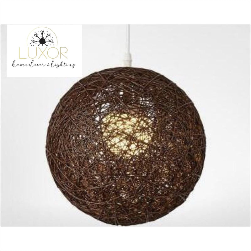 Pendant Lighting Rainbow Vintage Wicker Pendant Light - Luxor Home Decor & Lighting