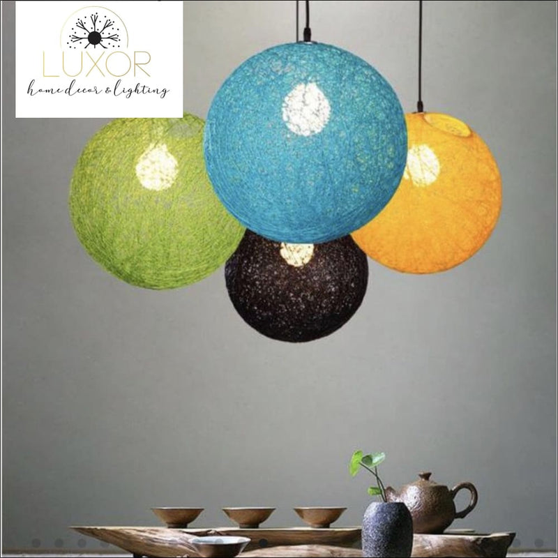 Pendant Lighting Rainbow Vintage Wicker Pendant Light - Luxor Home Decor & Lighting