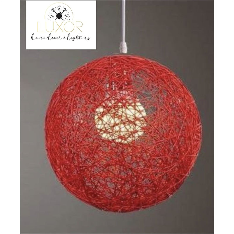 Pendant Lighting Rainbow Vintage Wicker Pendant Light - Luxor Home Decor & Lighting